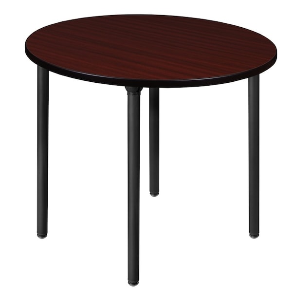 Regency Kee Folding Tables, 36 W, 36 L, 29 H, Wood, Metal Top, Mahogany TBF36RNDMHBK - main